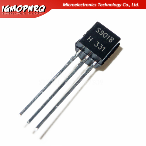 100pcs S9018 SS9018 9018 RF Bipolar Transistors NPN/30V/50mA TO-92 new original ► Photo 1/1