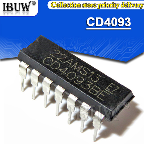 10PCS CD4093BE DIP CD4093 DIP-14 CD4093BD DIP14 ► Photo 1/1