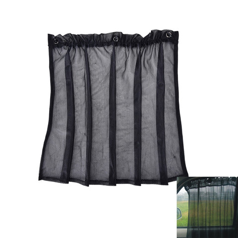 1 Pair Car UV Protection Side Window Curtain Sunshade Sunscreen Curtain Beige ► Photo 1/6