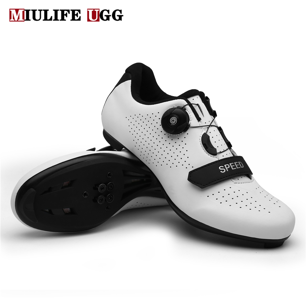 Road Cycling Shoes Self-Locking Cleat Bicycle Shoes Ultralight Bike SPD Sneakers 
