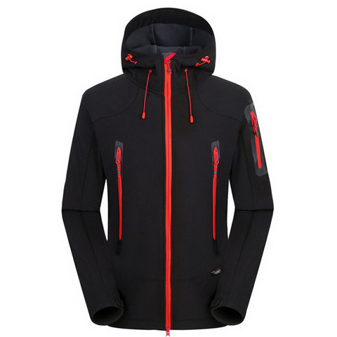 NUONEKO Softshell Jacket Men Women Windproof Waterproof Jackets Men's Soft Shell Windbreaker Jacket Ski Hiking Warm Coats JM05 ► Photo 1/6