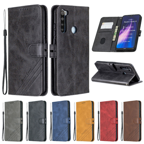 For Xiaomi Redmi Note 8T Case Leather Flip Case on For Coque Xiomi Xiaomi Redmi Note 8T 9S 7 8 9 Pro Max 8A 7A Case Cover Etui ► Photo 1/6