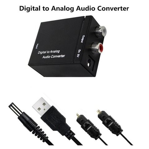 Optical Coaxial Toslink Digital to Analog Audio Converter Adapter RCA L/R 3.5mm and D2A Audio converter ► Photo 1/1