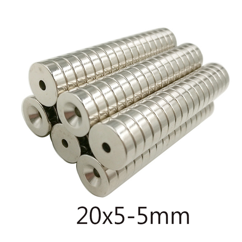 10/20/30 PCS 20x5-5 Minor Super Powerful Magnet 20*5 mm Hole 5mm Round Countersunk Magnetic 20x5-5mm Neodymium Disc Magnets ► Photo 1/5