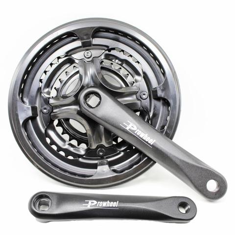 PROWHEEL 7/8/9 Speed MTB Bicycle Crank Set Bicycle Crankset 28/38/48T 170mm Hollow Tooth Plate Bike Crank Set Sprocket bike part ► Photo 1/6