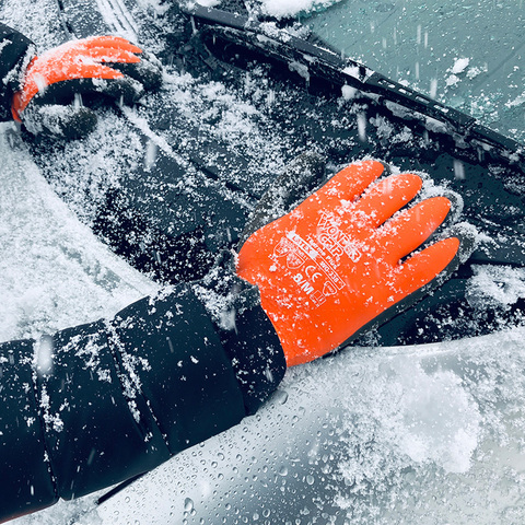 Wonder Grip Gloves WG-338 THERMO Plus Latex Waterproof  Warm Thermal Lined Cold Winter Work Gloves ► Photo 1/6