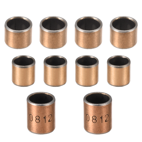 uxcell Sleeve (Plain) Bearings 8mm Bore 10mm OD Wrapped Oilless Self-lubricating Bushings Length 5mm 8mm 10mm 12mm 15mm ► Photo 1/1
