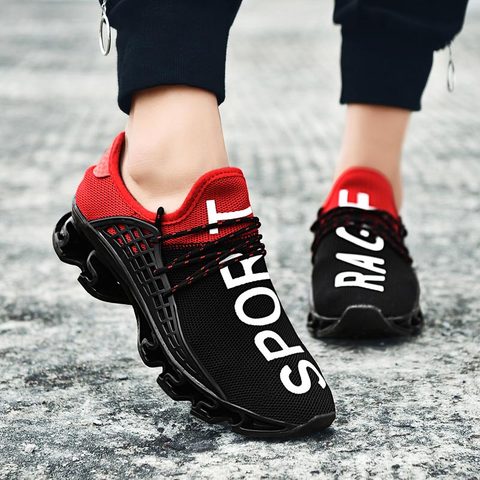 Large Size Outdoor Non-slip Women's Sport Shoes Men Sneakers for Running Summer Sports Shoes for Women Black Red Sneackers B-603 ► Photo 1/6