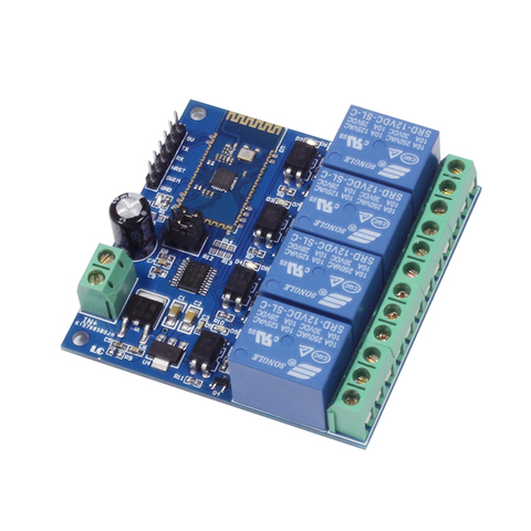 12V 4-Channel Bluetooth Relay Module Mobile Phone  Remote Control Switch ► Photo 1/6