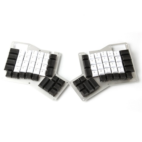 1 set Ergodox Ergo PBT key cap Both Hands Separation mechanical keyboard DSA profile laser engraving keycap for MX switches ► Photo 1/2