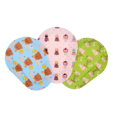 Cute Adhesive Eye Patches Bandage for Kids Girls Boys with 3 Different Designs for Amblyopia, Lazy Eye(60 Count) ► Photo 1/6