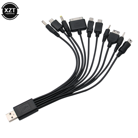 Universal Micro USB Cable Portable 10 in 1 USB Multi Charger phone cord Charging Cord Adapter for phone ► Photo 1/6