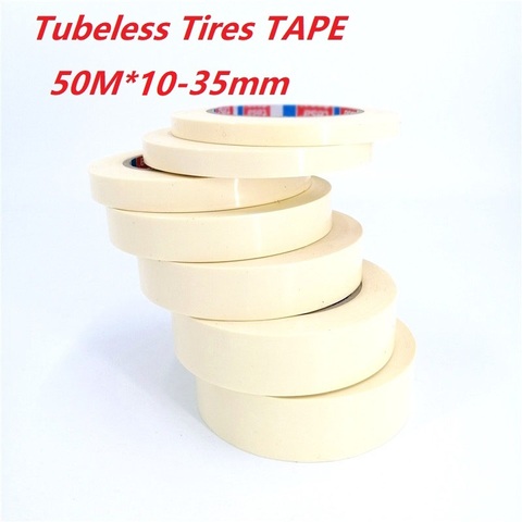 Bike Tubeless Rim Tape 50 Meter 10/12/15/20/25/30/35mm Tubeless Tires Tape For BMX MTB Road Mountain Folding Bike ► Photo 1/2