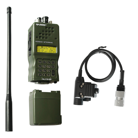 AN/PRC-152 PRC 152 Harris Dummy Radio Case,Military Talkie-Walkie Model for Baofeng Radio,No Function + U94 PTT 6-pin plug ► Photo 1/6