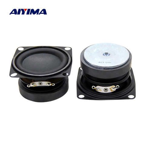 AIYIMA 2Pcs 2 Inch Portable Audio Mini Woofer Speaker 4 Ohm 5W 53MM Bass Speakers DIY Bluetooth Music Multimedia Loudspeaker ► Photo 1/6