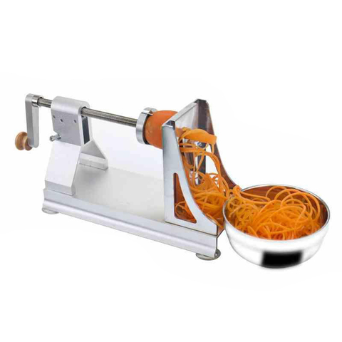 Multifunctional Vegetable Cutter Stainless Steel Blade Manual Food Spiral Slicer Grater Cutter Potato Carrot Grater Kitchen Tool ► Photo 1/6