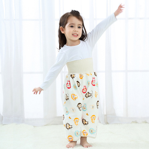 Pure cotton baby's skirt for preventing leakage of urine Learning pants that can be washed Skirt to prevent baby bed wetting ► Photo 1/6