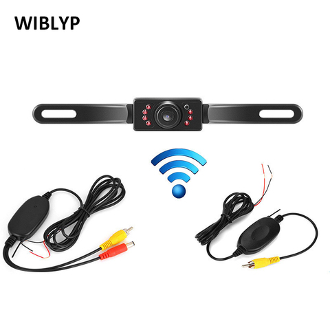 Universal 2.4G Wireless Reverse Rear View 7 IR Waterproof Night Vision Parking Assist Wired Backup Camera Kit For Car Monitor ► Photo 1/1