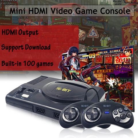 New Retro Super Classic Game for SEGA MD Mini TV 16 Bit Family TV Video Game Console Built-in 100 Games Handheld Gaming Player ► Photo 1/6