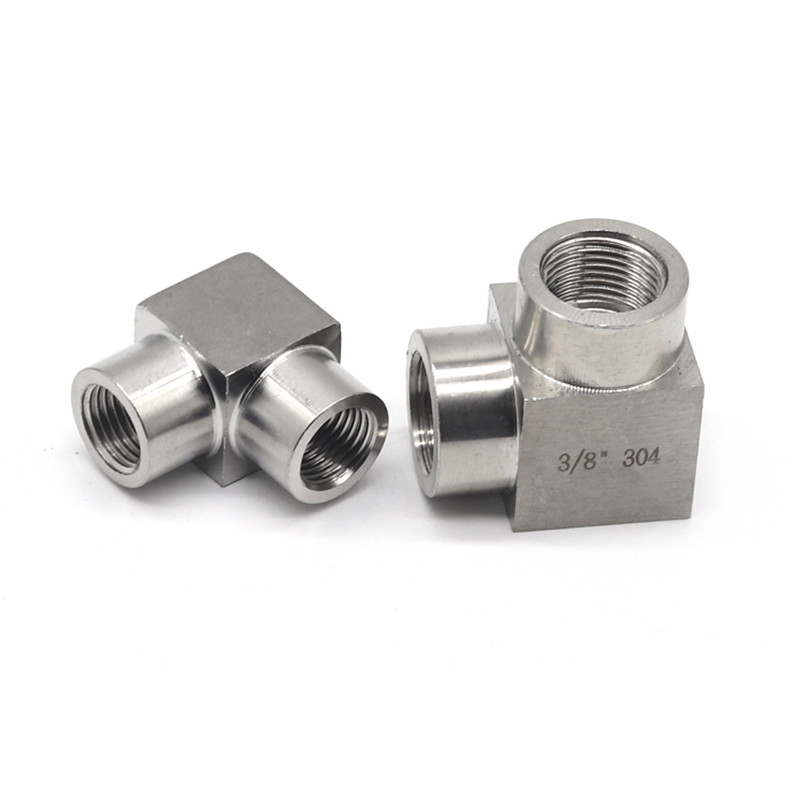 1/4" NPT Female To Male Elbow Pipe Fitting 304 Stainless Steel Water Gas Oil
