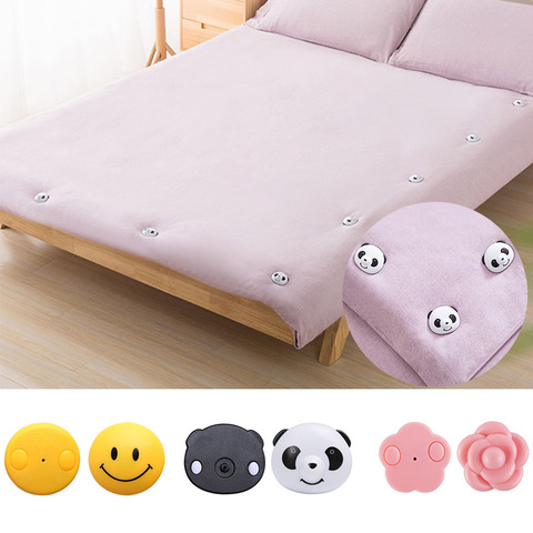 4PCS/Set Cute Panda Bed Sheet Clips Non-Slip Fitted Quilt Sheet Holder Clip Bed Sheet Set Socks Mattress Fasten Fixator Holder ► Photo 1/5