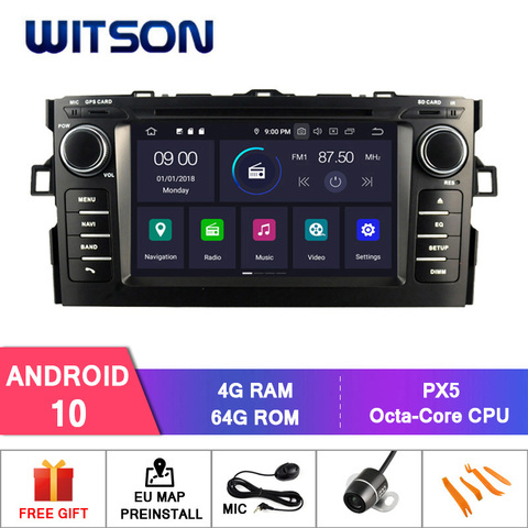 WITSON Android 8.0 IPS HD Screen for TOYOTA AURIS 2007-2011 CAR DVD GPS 4GB RAM+32GB FLASH 8 Octa Core STEREO+DVR/WIFI+DSP+DAB ► Photo 1/1