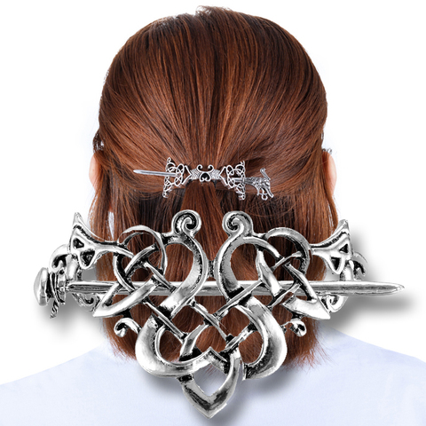 Metal Hair Jewelry Accessories, Viking Hair Clip, Metal Hair Stick