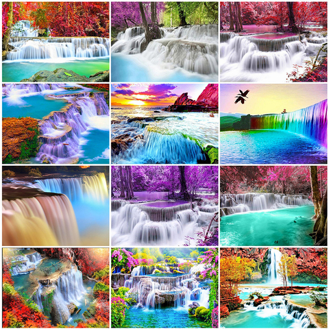 Evershine 5D Diamond Painting Landscape Full Square Round Diamond Embroidery Waterfall Rhinestone Mosaic Needlework Handmade Kit ► Photo 1/6