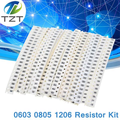 TZT  0603 0805 1206  SMD Resistor Kit Assorted Kit 1ohm-1M ohm 1% 33valuesX 20pcs=660pcs Sample Kit 1R~1M 1/10W  ► Photo 1/6