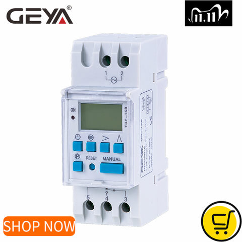 GEYA Astronomical Timer Switch LCD Display 16A 20A 30A Timing Control Latitude Switch 110V 220V Astronomic Switch ► Photo 1/6
