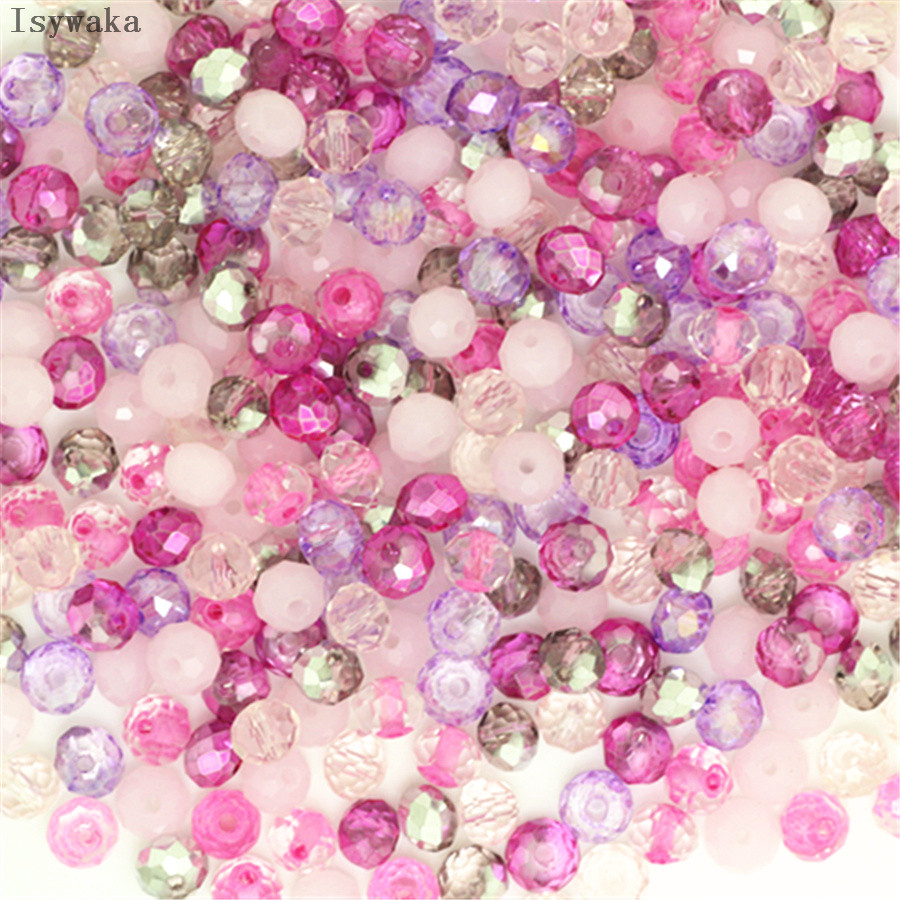 Buy 1 and Get 1 Free 4mm Glass Beads Round Crystal Beads Colorful