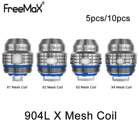 5pcs/lot Freemax 904L X Mesh Coil X1 0.15ohm/  X2 0.2ohm/0.5ohm / X3 0.15ohm / X4 0.5ohm for Fireluke 3 /Fireluke M / Maxus 100W ► Photo 1/6