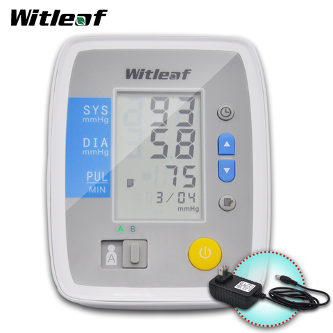 Tonometer Blood Pressure Monitor Medical Equipment Tensiometro Meter Sphygmomanometer Pulse Rate Larger Cuff LCD ► Photo 1/6