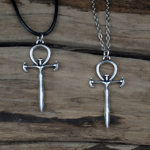 Vampire Ankh Pendant gothic dracula order nosferatu vampyre symbol necklace ► Photo 1/2