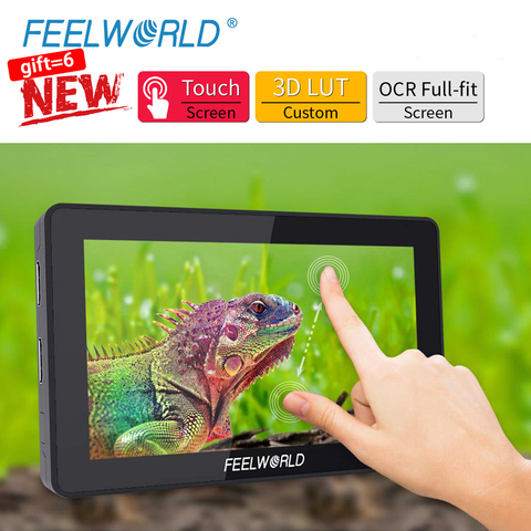 FEELWORLD F6 PLUS 4K Monitor 5.5 Inch on Camera DSLR 3D LUT Touch Screen IPS FHD 1920x1080 Video 4K HDMI Field Monitor dslr ► Photo 1/6