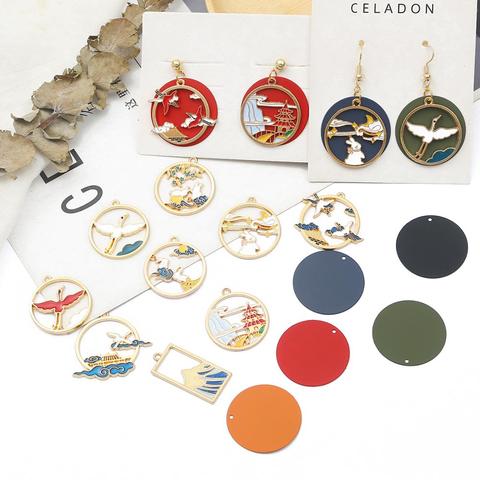 Fashion 2-6pcs Fancy Enamel Charms Alloy Metal Vintage Pendants For Bracelet Earrings Necklace Jewelry Making DIY Accessories ► Photo 1/6