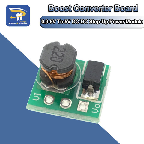 0.9-5V To 5V DC-DC Step-Up Power Module Voltage Boost Converter Board 1.5V 1.8V 2.5V 3V 3.3V 3.7V 4.2V To 5V ► Photo 1/6
