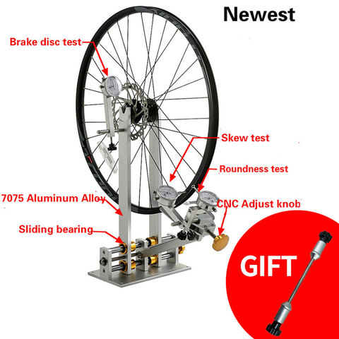 PROFESSIONAL Bicycle WHEEL TRUING STAND With DIAL INDICATOR GAUGE SET Adjustment Rims MTB Road Bike Wheel Repair Tools ► Photo 1/6