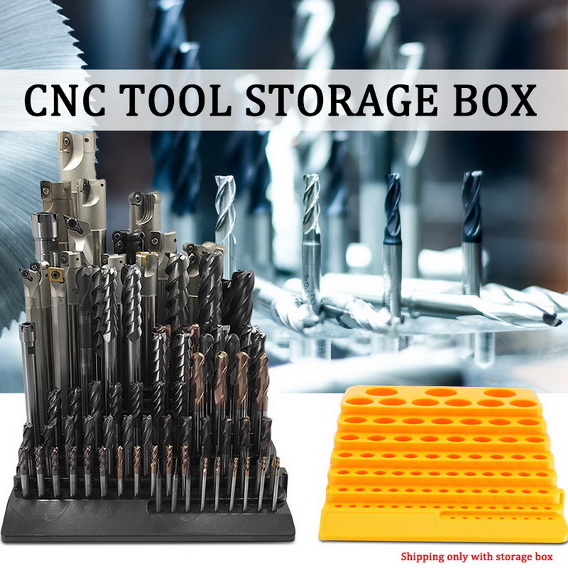Tool Storage Box 85 Holes Stand Holder Screwdriver Organizer Drill Bits Rack CNC 
