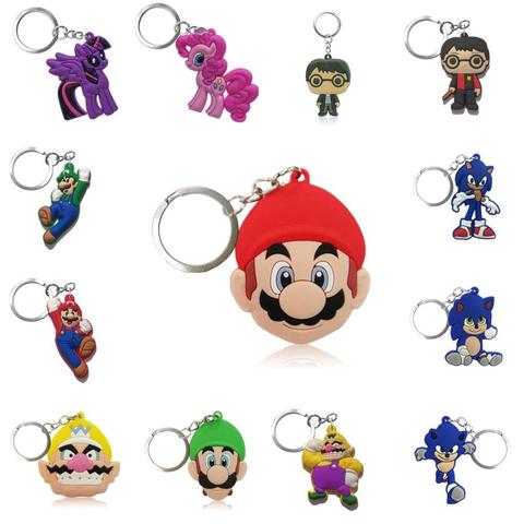 1pcs Super Hero Cartoon Figure Key Ring Key Chain Kid Toy Pendant Keychain Key Holder Xmas Gift ► Photo 1/2