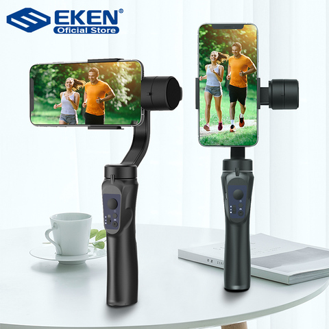 EKEN H4 3 Axis Handheld Stabilizer Cellphone Video Record Smartphone Gimbal For Action Camera phone ► Photo 1/6