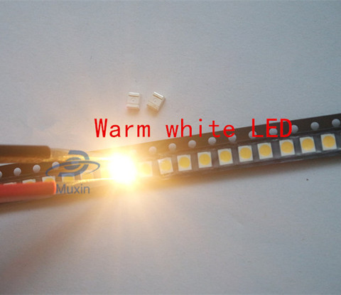 100pcs SMD 0402 0603 0805 2835 3528 1206 5050 5730 3014 4014 Diodo white/warm white light emitting diode SMD super bright LED 3V ► Photo 1/2