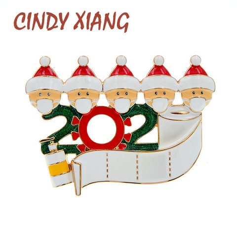 CINDY XIANG 2022 Christmas Brooch Clebrate Festival Brooches Enamel Pin New Design Creative Accessories High Quality ► Photo 1/6