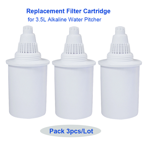 3 Pieces Replacement Filter Cartridge for 3.5L Wellblue hydrogen water filter alkaline water pitcher jug ► Photo 1/5