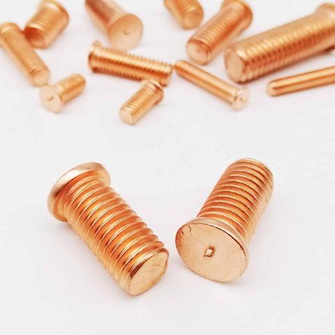 2/50pc M3 M4 M5 M6 M8 M10 Carbon Steel Copper Plated Stud Weld Spot Welding Screw Solder Point Nail Bolt for Capacitor Discharge ► Photo 1/6