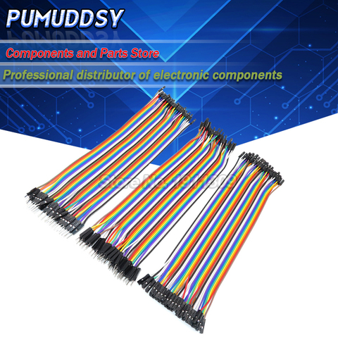 120PCS 40PIN 10CM 20CM Dupont line male to male + female and female to female bridge Dupont Wire Cable for Arduino DIY KIT ► Photo 1/1