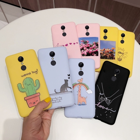 For Xiaomi Redmi 5 Redmi5 Funny Cartoon Case Soft Cover Silicone Phone Case For Back Funda Xiomi Xiaomi Redmi 5 Plus 5Plus Cases ► Photo 1/6