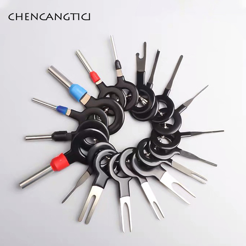 3 8 11 18 36 pcs Auto Terminal Removal Tool Car Wire Terminal Extraction Pick Connector Crimp Pin Back Needle Remove Tools Set ► Photo 1/6