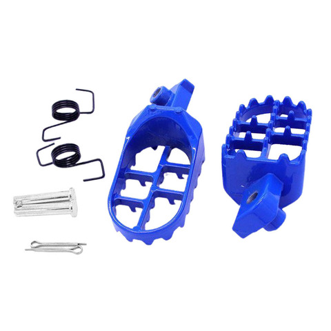 Blue Motorcycle Foot Peg Rest Pedal with Spring for Yamaha PW50 PW80 Pit Bike ► Photo 1/6