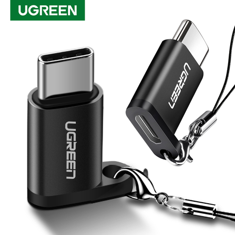 Ugreen USB Type C OTG Adapter Micro USB to USB C Cable Converters for Macbook Pro Samsung S10 Plus Quick Charge USB C OTG Cable ► Photo 1/6